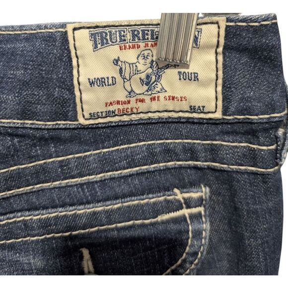TRUE RELIGION Becky Medium Wash Bootcut Jeans Size 27 - Picture 4 of 4